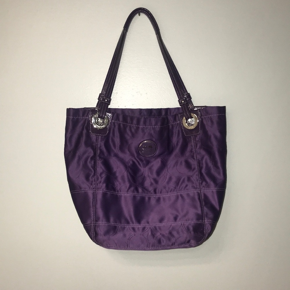 Purple Coach Purse